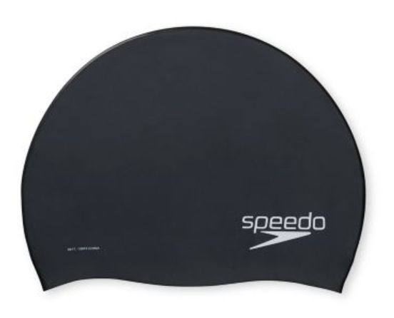 SOLID SILICONE CAP- Speedo Black